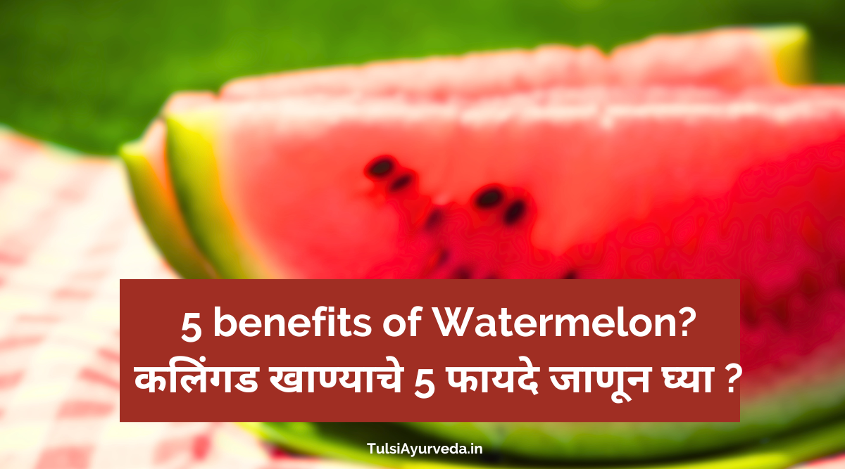 5 benefits of Watermelon? कलिंगड खाण्याचे 5 फायदे जाणून घ्या ?